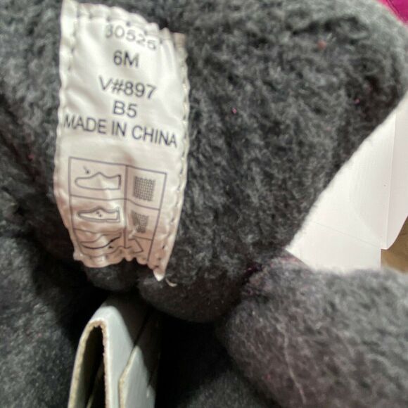 Lands End Winter Boots Women’s 30525 Pink Laceup Round Toe Mid Calf size 6M NWOT - Picture 9 of 14